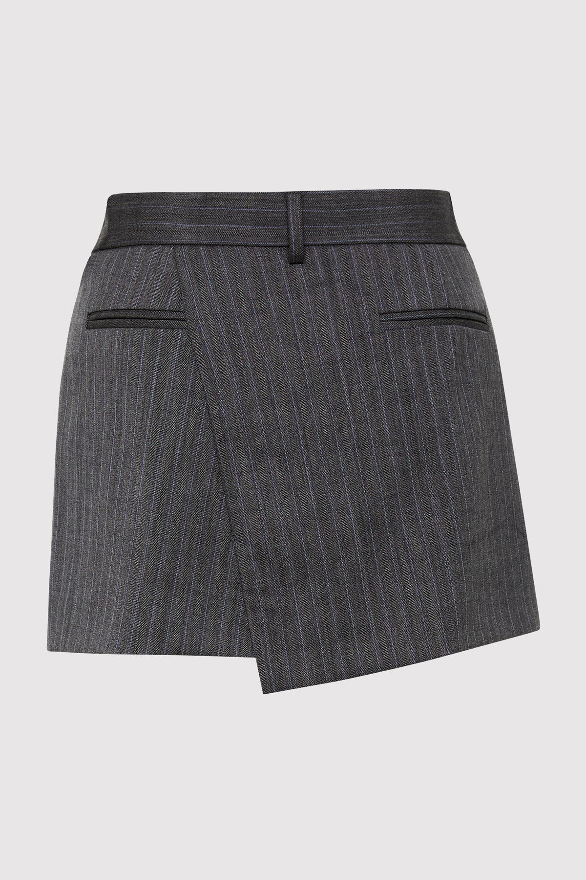 Deconstructed Mini Skirt - Stone Blue Stripe | St. Agni (US, UK, EU)