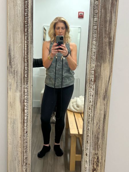 Today’s barre style. I had forgotten about this tank. And these are my absolute favorite leggings. Get I’m wearing a size S. Don’t buy them big! 

#LTKstyletip #LTKfitness