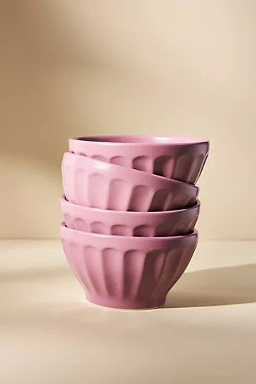 Matte Latte Bowls, Set of 4 | Anthropologie (US)