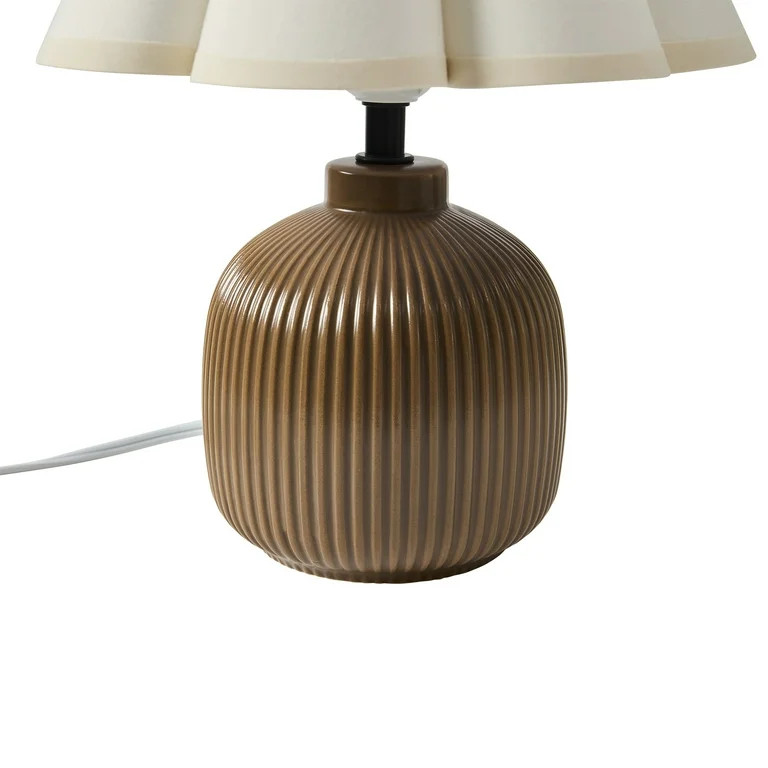 Home Decor Collection 12.5" Brown Ceramic Table Lamp | Walmart (US)