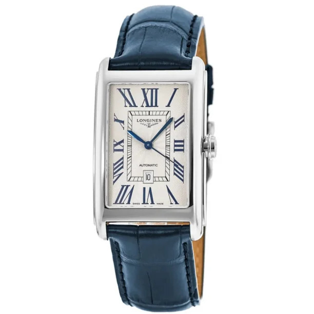 Longines DolceVita Silver Dial Blue Leather Strap Men's Watch L5.757.4.71.9 - Walmart.com | Walmart (US)