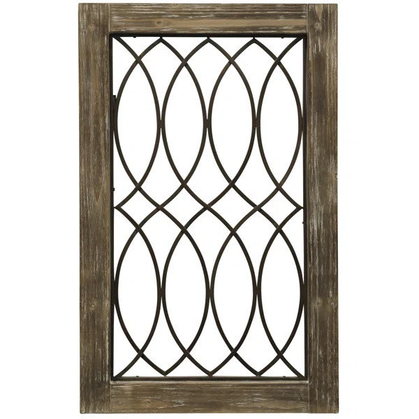 Wood-Framed Metal Grate Wall Décor | Wayfair North America