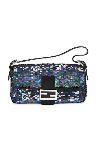 Fendi Vintage Iridescent Sequin Baguette Shoulder Bag | FWRD 