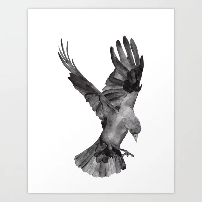 Raven1 Art Print | Society6