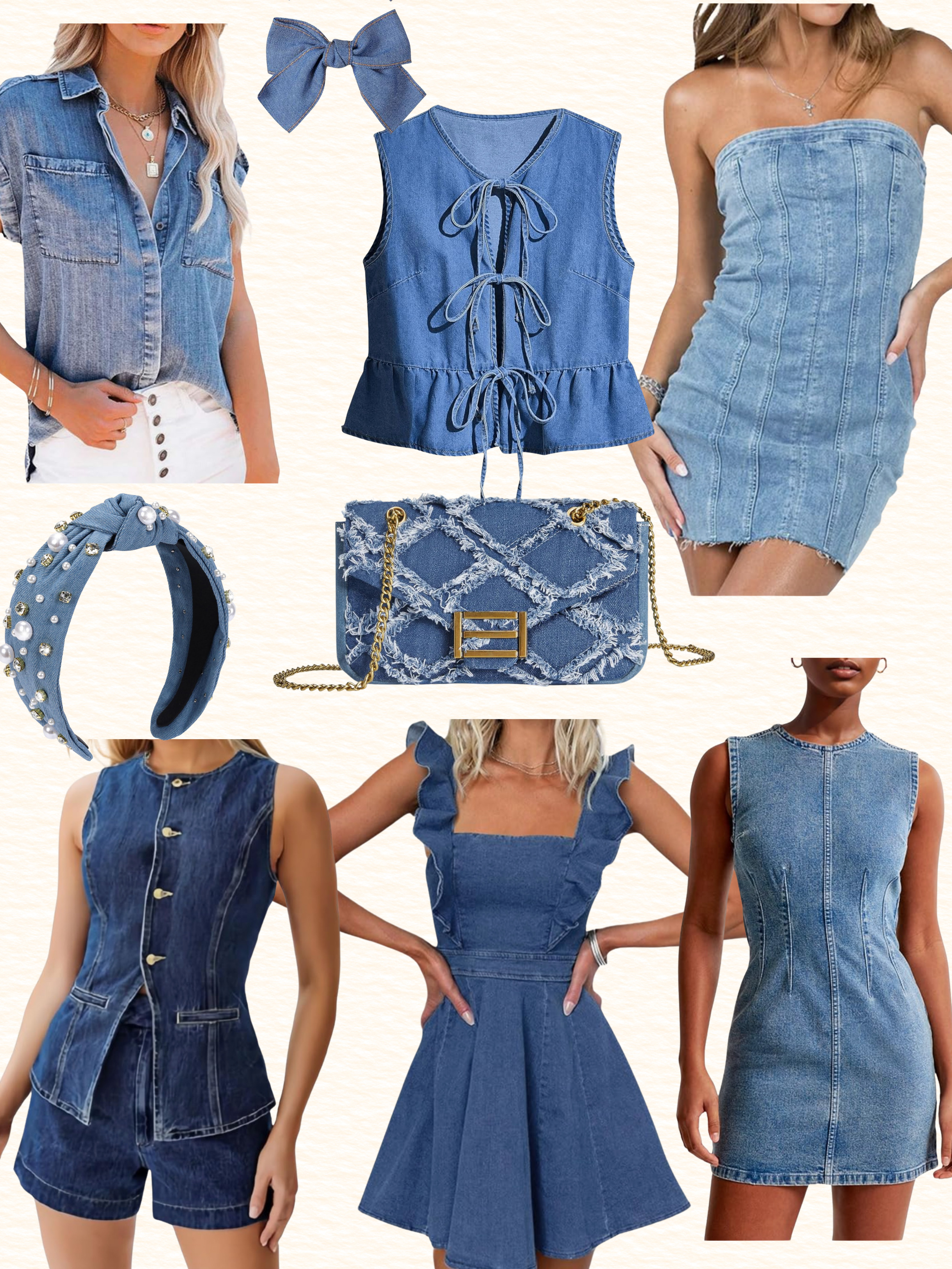 Denim dreams for days 👖☁️✨
If you’re not obsessed with spring & summer denim, you will be now. From flirty denim dresses to cute two-piece jean sets, these Amazon finds are made for sunny strolls, casual date nights, weekend adventures, or just serving serious style on a Target run. 😍

Whether you’re going for vintage vibes, Y2K denim energy, or soft girl summer style, this roundup has the must-have pieces for your warm-weather wardrobe. Pair any of these with sandals or white sneakers for an effortlessly chic look. Don’t forget the accessories (that pearl-studded headband? chef’s kiss 👏). 

 #LTKMidsize #LTKFindsUnder50 #LTKStyleTip
