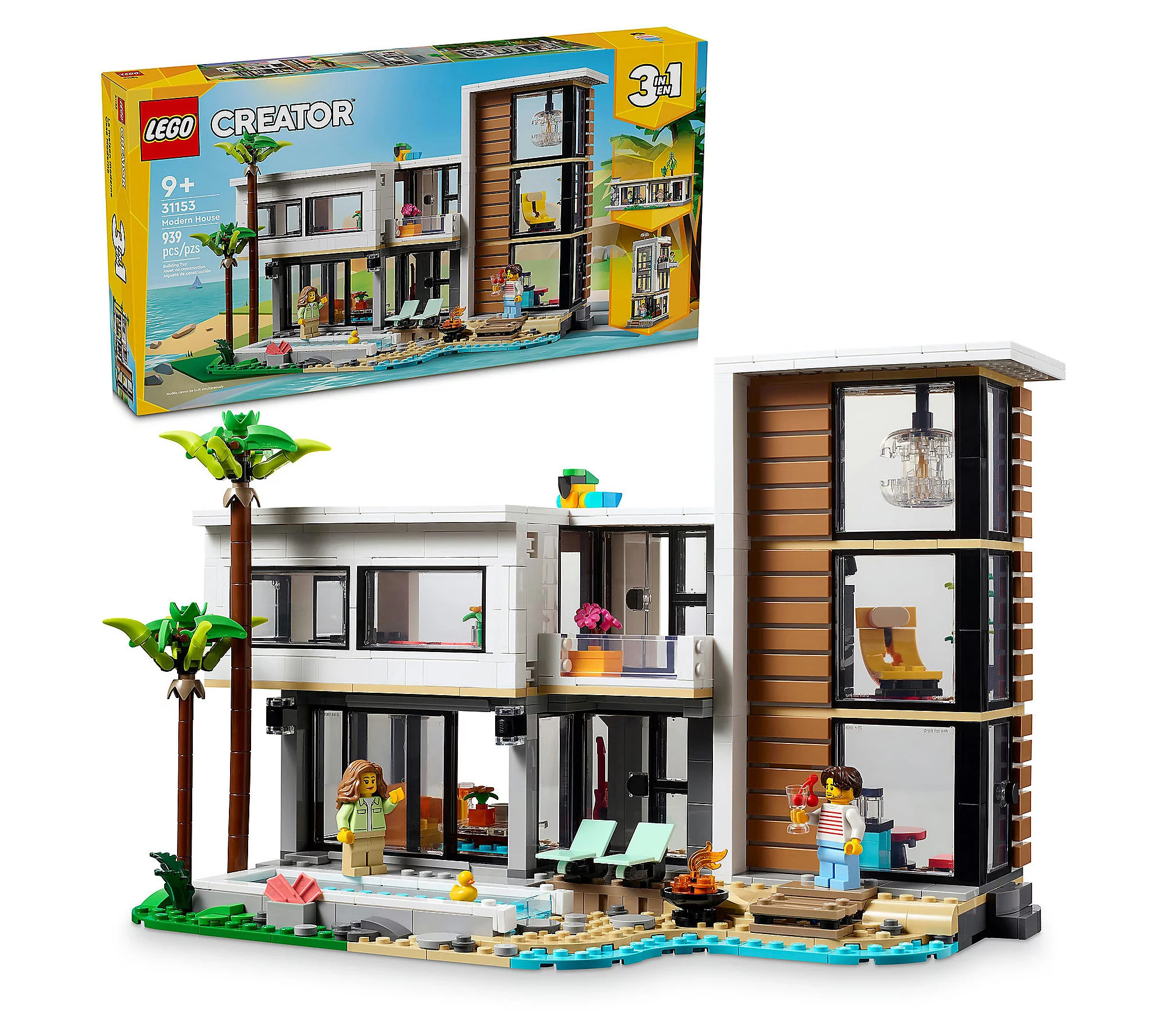 LEGO Creator 3-in-1 Modern House Toy Set | QVC