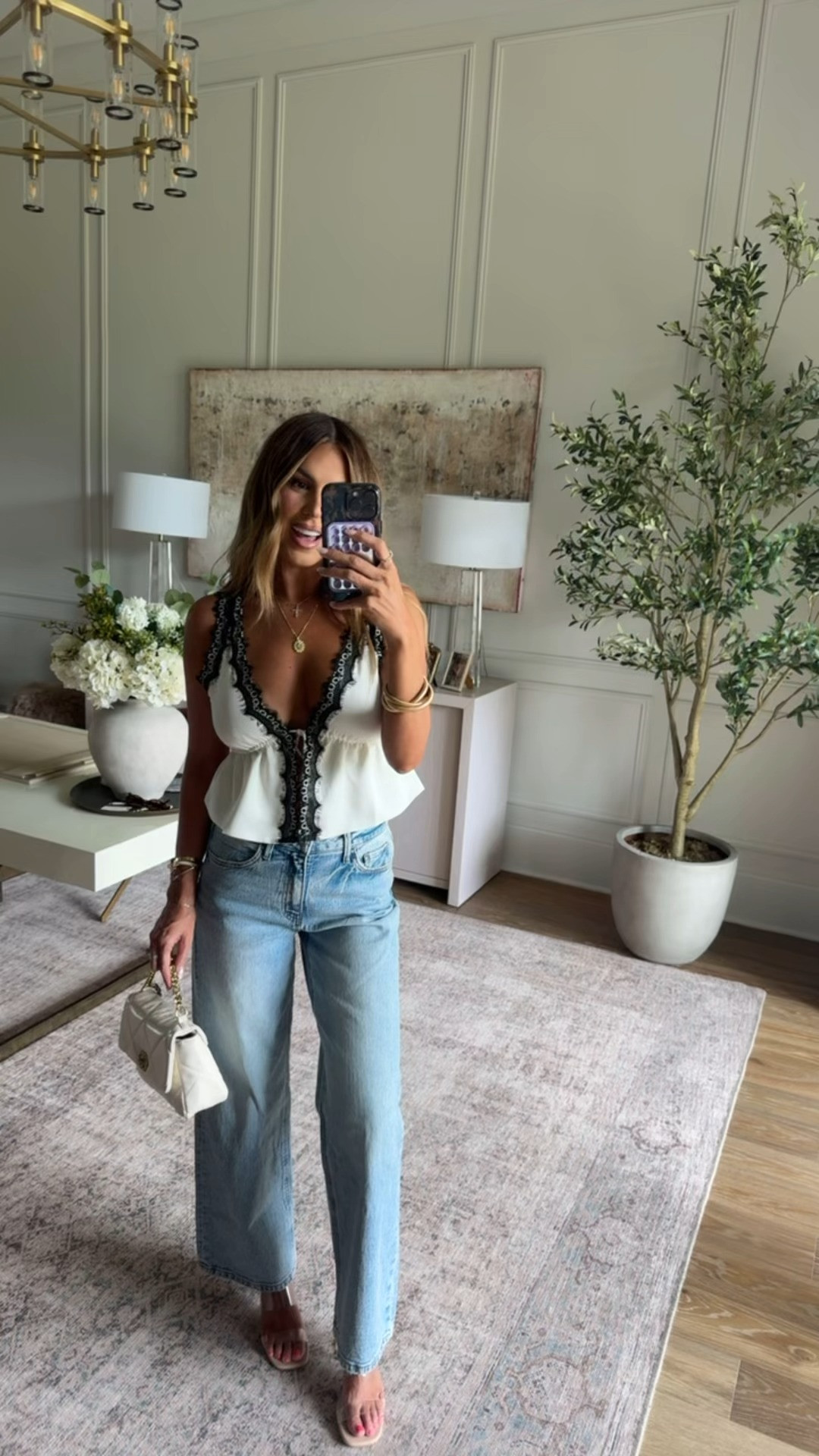 wearing a small top and 26 in denim 🫶🏼 use code hollie35 for 35% off 🤍
