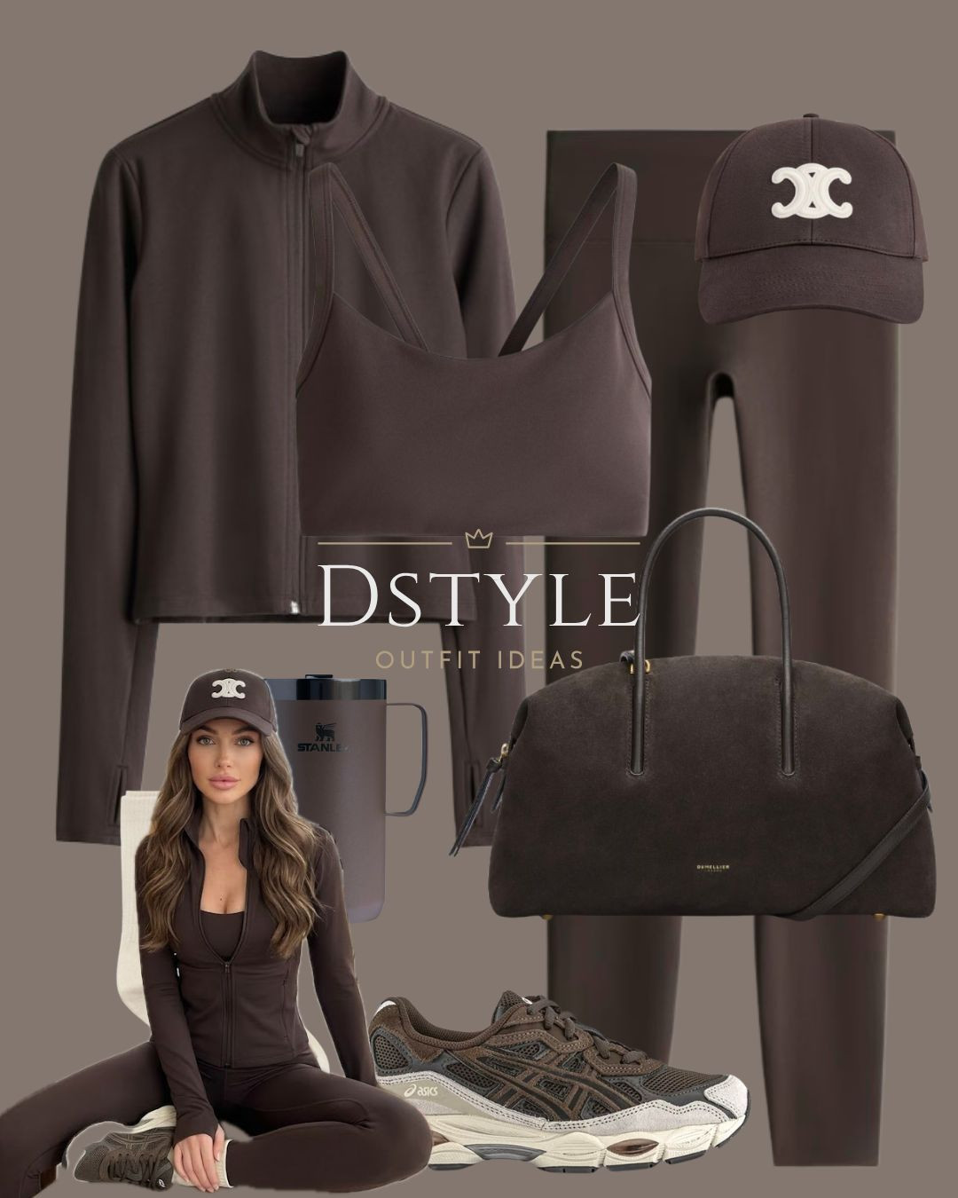 Monochrome Espresso Activewear

Shop the Look:

Athletic Zip-Up & Leggings: A compressive, butter-soft set in a rich chocolate brown.

Designer-Inspired Cap: The perfect accessory for an effortless, off-duty model vibe.

Technical Mesh Sneakers: Stay comfortable and on-trend with these earthy-toned trainers.

Oversized Suede Tote: Large enough for all your essentials, from your workout gear to your laptop.

Matte Coffee Tumbler: Complete the aesthetic with a matching insulated cup.

tags: Espresso Activewear, Monochrome Gym Outfits, Pilates Style, Neutral Athleisure, Quiet Luxury Workout, Brown Fitness Aesthetic. 

 #LTKootd #LTKfitnessgoals #LTKActive