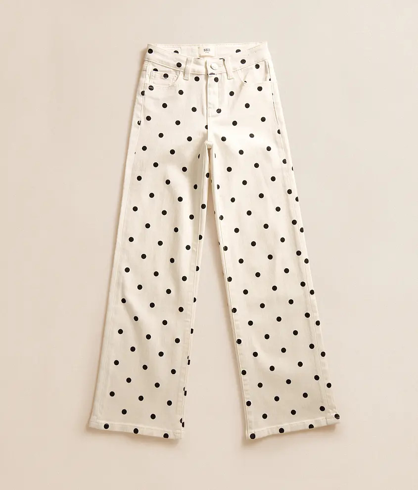 Girls - Mini Billie Polka Dot Wide Leg Stretch Jean | Buckle
