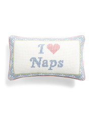 9x15 I Love Naps Needlepoint Pillow | Marshalls