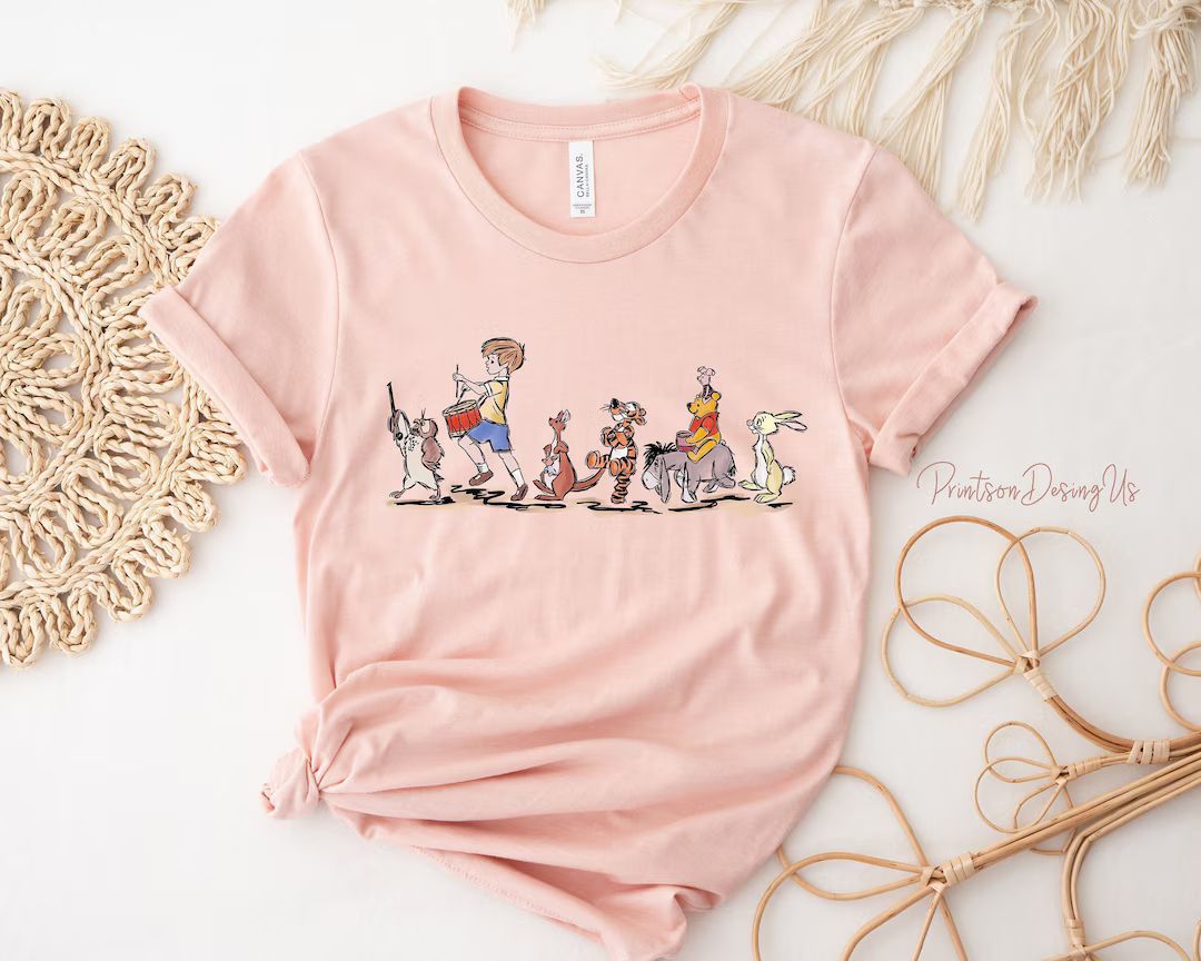 Winnie The Pooh Shirt, Disney Winnie The Pooh Shirt, The Pooh Shirt, Winnie The Pooh Family, The ... | Etsy (US)