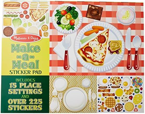 Amazon.com: Melissa & Doug Sticker Pad - Make-a-Meal, 225+ Food Stickers : Melissa & Doug: Toys &... | Amazon (US)