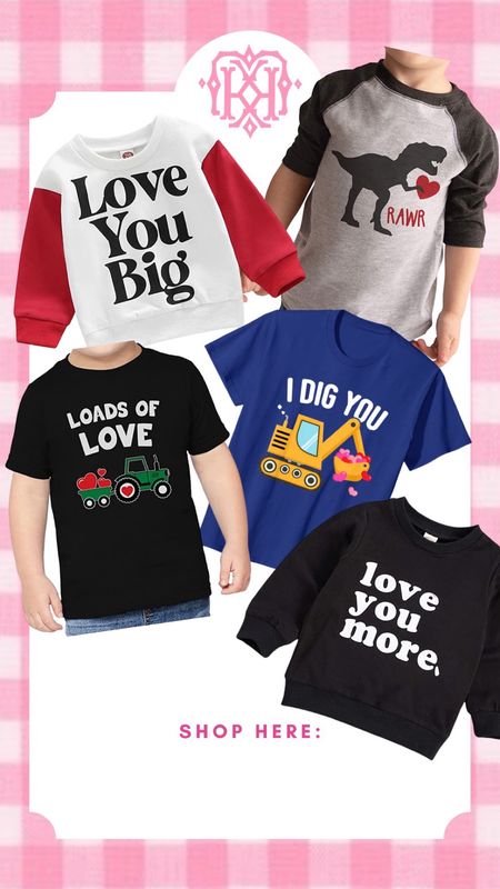 Boys valentines shirts! 

#LTKkids #LTKfamily