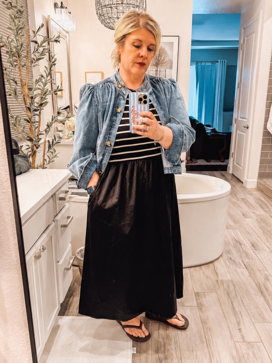Great Walmart finds. Jacket is true to size. If you’re small busted I’d say you could size down in the dress.

#LTKootd #LTKmomlife #LTKMidsize