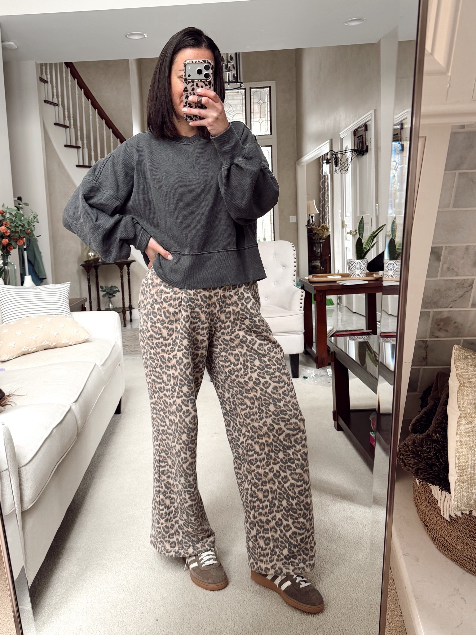 Mom outfit of the day! Aerie pants run big - I’m in the xs short. Aerie sweatshirt runs true to size - I’m in the small



#LTKootd #LTKSaleAlert #LTKOver40
