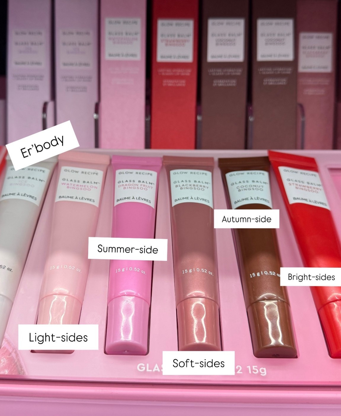 Lippy balms for your color analysis season!