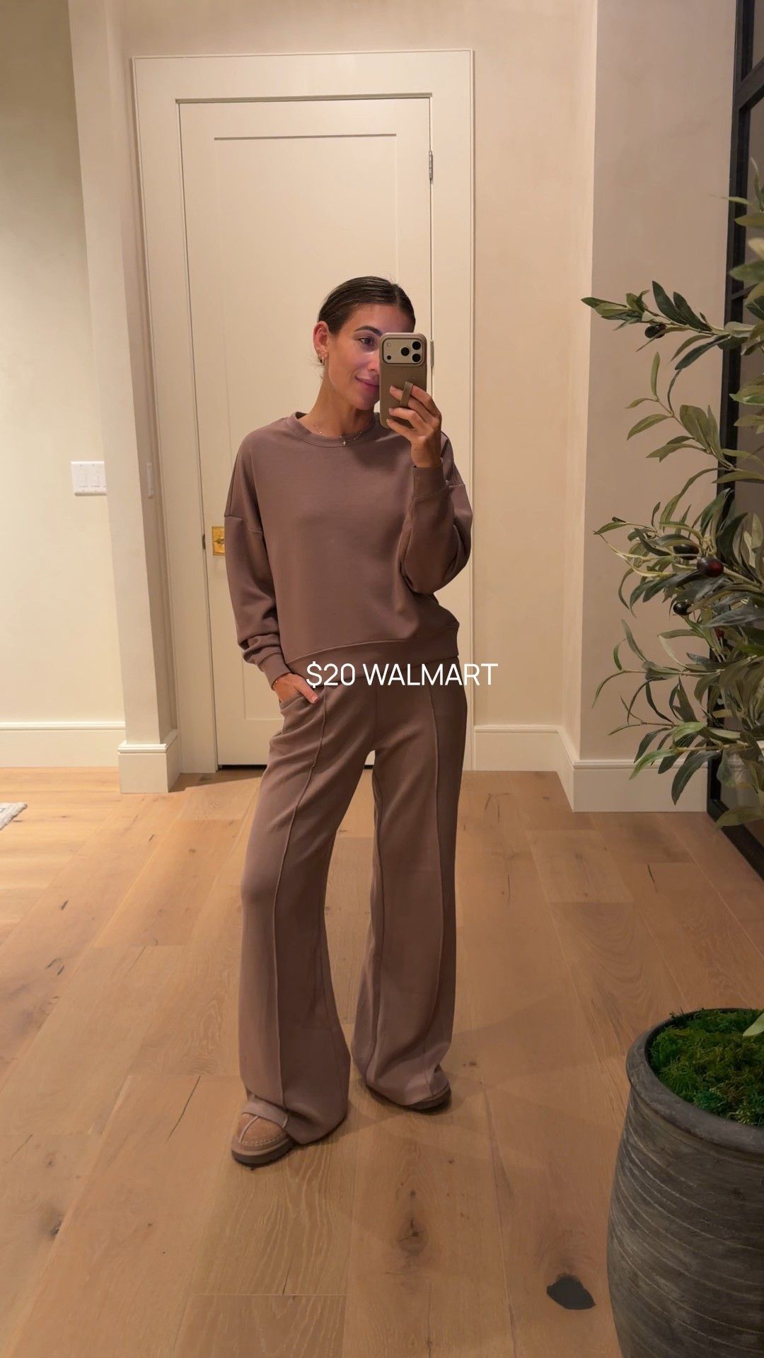 Comfy lounge jogger set
Travel outfit idea
Wearing size XS

 #WalmartPartner #WalmartStyle @WalmartStyle