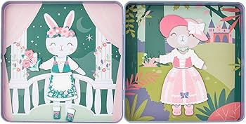 Stephen Joseph, Travel Tin Magnetic Dress Up,Bunny and Cat Small, 40 unique pieces | Amazon (US)