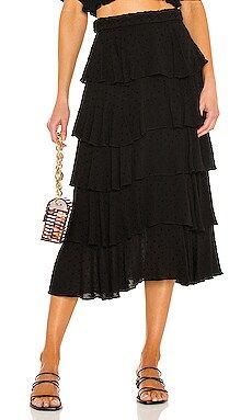 MAJORELLE Felicity Skirt in Black from Revolve.com | Revolve Clothing (Global)