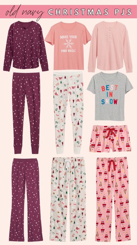 Old Navy Christmas PJs 50% off, pink Christmas pjs

#LTKsalealert #LTKHoliday #LTKSeasonal