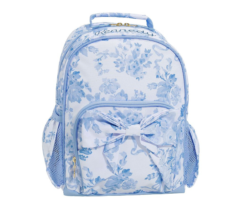 LoveShackFancy Blue Damask Floral Mackenzie Backpack | Pottery Barn Kids