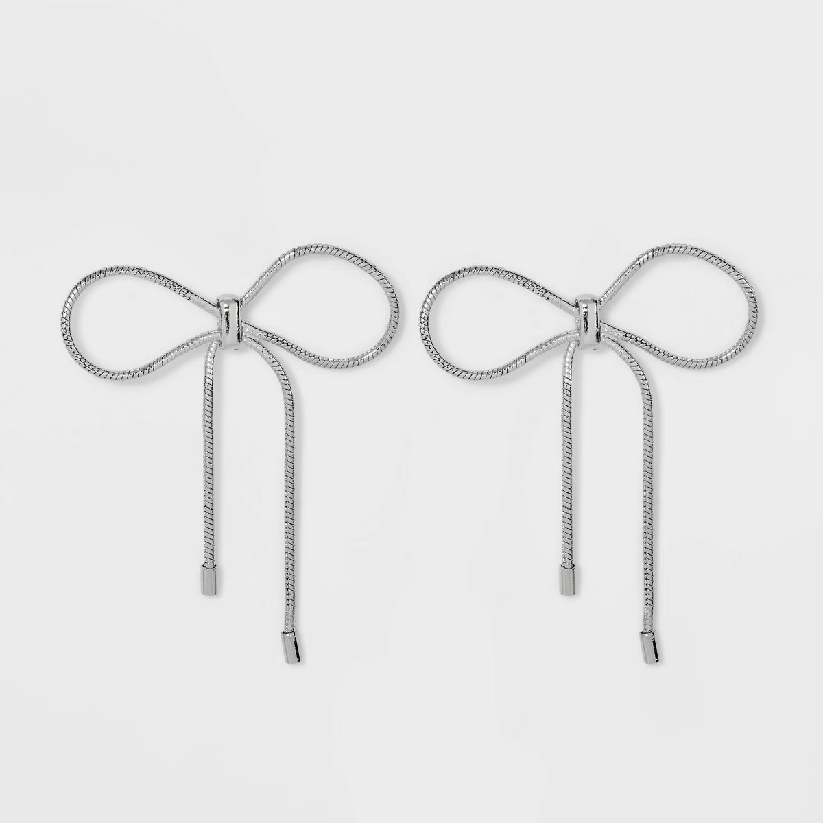 Bow Shape Post Earrings - Wild Fable™ Silver | Target
