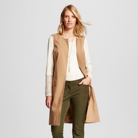 Women's Long Sleeveless Blazer - Merona™ | Target
