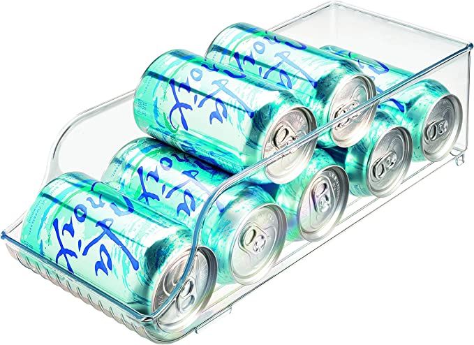 iDesign Plastic Refrigerator and Freezer Storage Organizer Bin Soda Can and Drink Holder for Kitc... | Amazon (US)