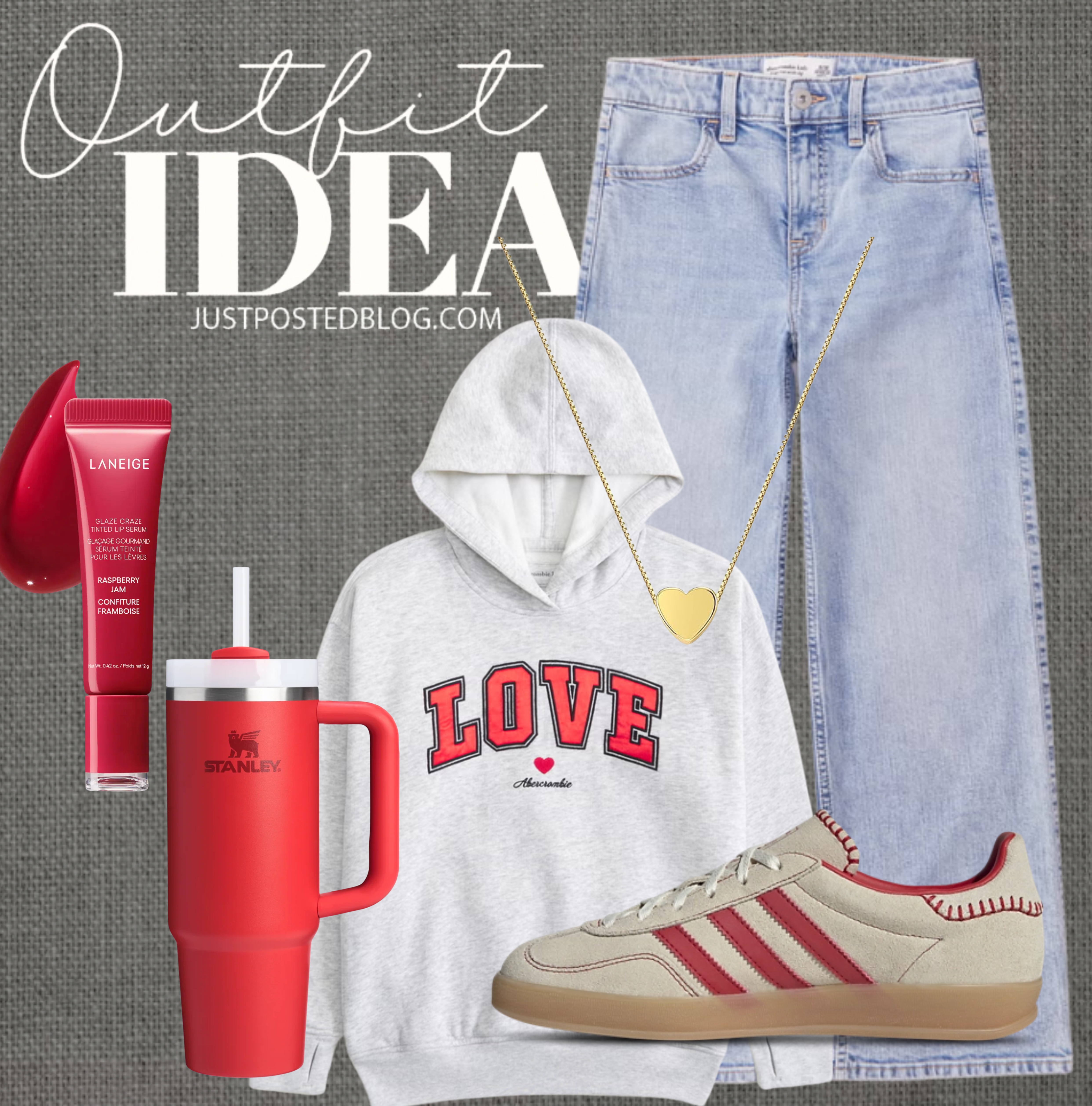 This is such a cute Valentine's Day outfit for tweens and teens!! 

 