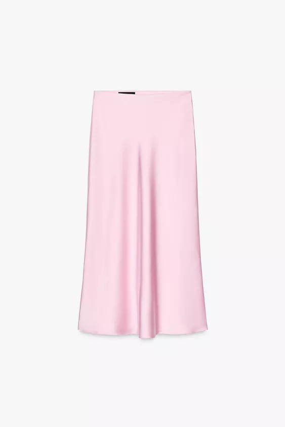 SATIN MIDI SKIRT | Zara UK