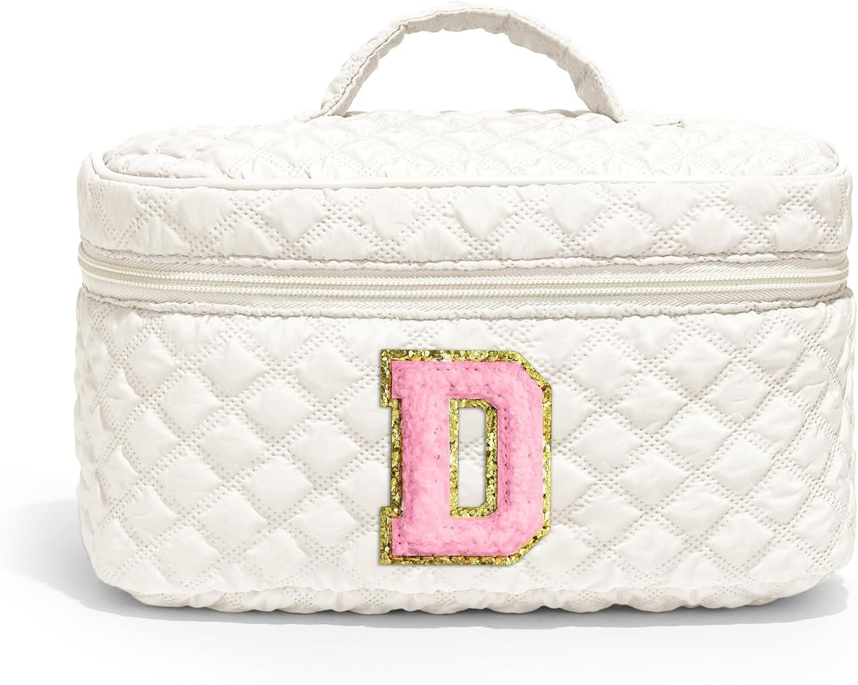 YOOLIFE Teen Girls Makeup Bags for Women - Initial Makeup Bag Travel Makeup Bag Makeup Pouch Trav... | Amazon (US)