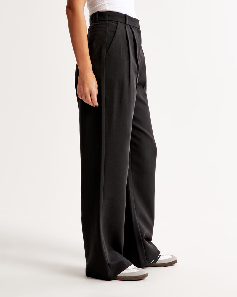 Curve Love A&F Sloane Tailored Pant | Abercrombie & Fitch (US)
