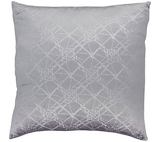 Inspire Me! Home Decor Metallic Print 20"" x 20"" Throw Pillow | QVC