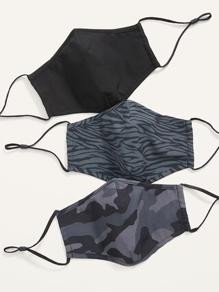 Old Navy Active Face Masks Variety 3-Pack for Adults (with Ear Adjuster, Nose Wire & Laundry... | Old Navy (US)