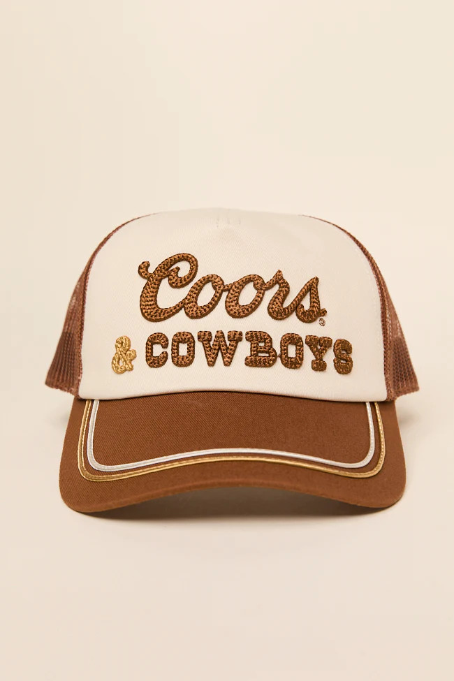 Coors & Cowboys Trucker Hat FINAL SALE | Pink Lily