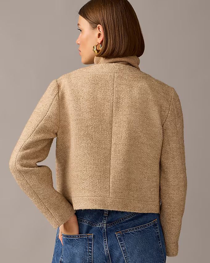 Collection cropped lady jacket in Italian wool-blend bouclé | J.Crew US