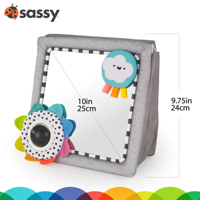 Sassy Tummy Time Square Floor Mirror | Walmart (US)