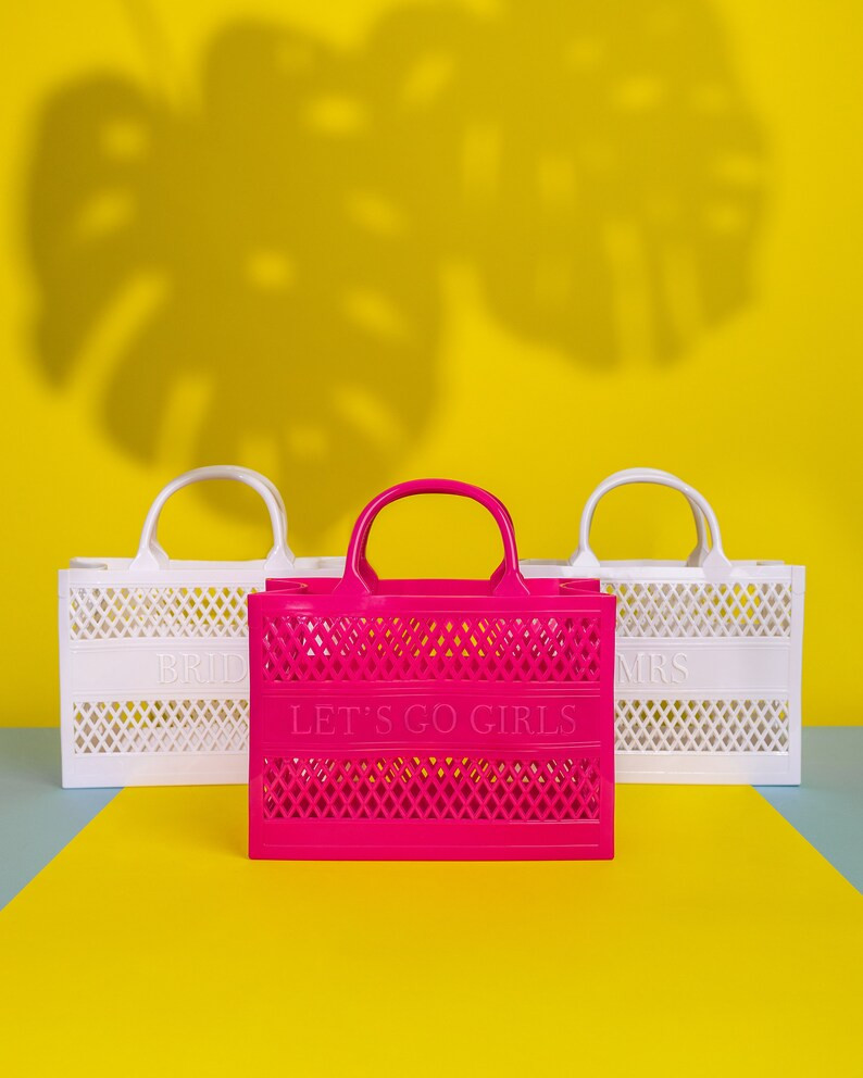 MRS Embossed Jelly Tote. Bridal Purse Honeymoon Bag Gift for - Etsy | Etsy (US)