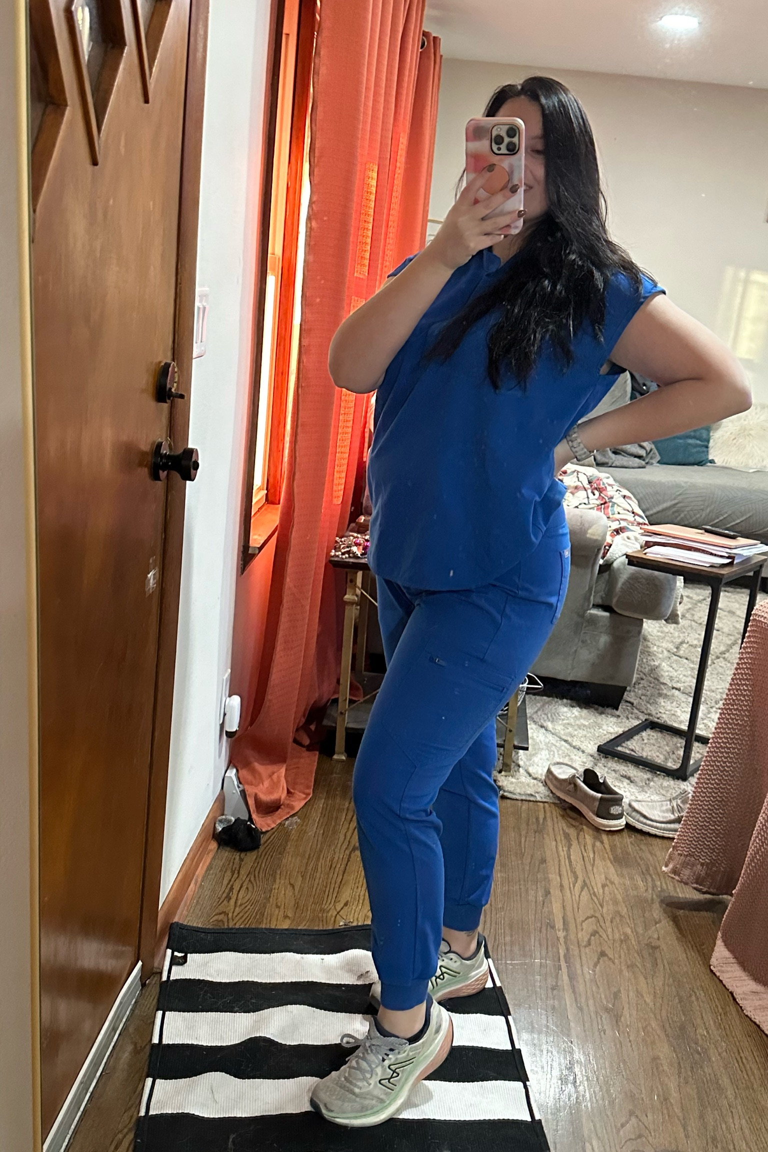 I love my fig scrubs and always get complemented on this top specifically 

Top- large
Bottom- large
Shoes- 8

#LTKWorkwear #LTKShoeCrush #LTKStyleTip