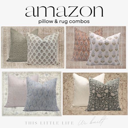 Amazon pillow and rug combos!

Amazon, Amazon home, home decor, seasonal decor, home favorites, Amazon favorites, home inspo, home improvement

#LTKStyleTip #LTKHome #LTKSeasonal