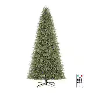 12 ft. Pre-Lit LED Jackson Noble Fir Artificial Christmas Tree | The Home Depot