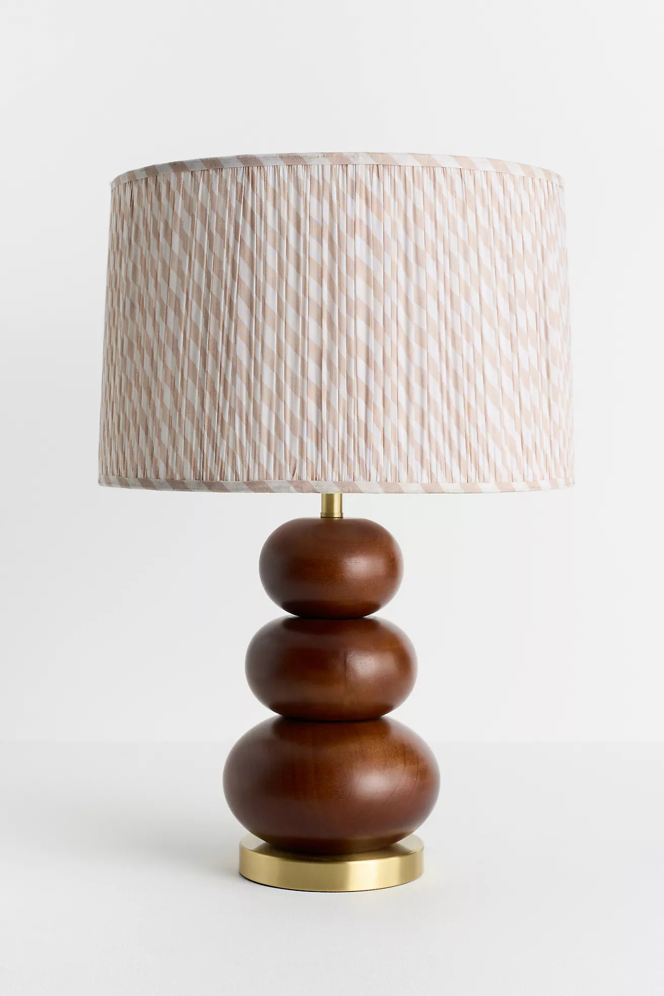 Ruched Printed Fabric Drum Lamp Shade | Anthropologie (US)