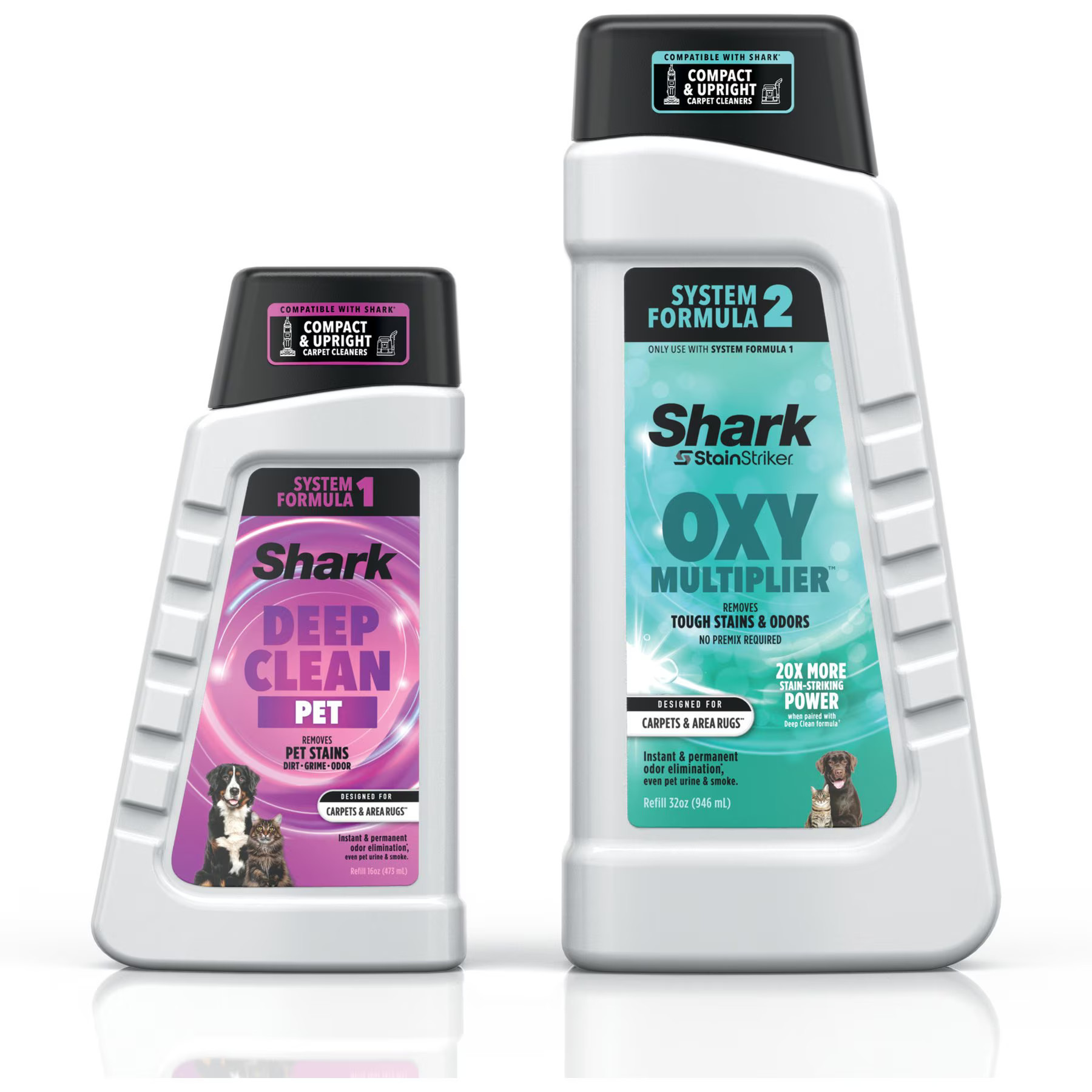 Shark StainStriker Pet Bundle Stain & Odor Removers, 32-fl oz & 16-fl oz | Chewy