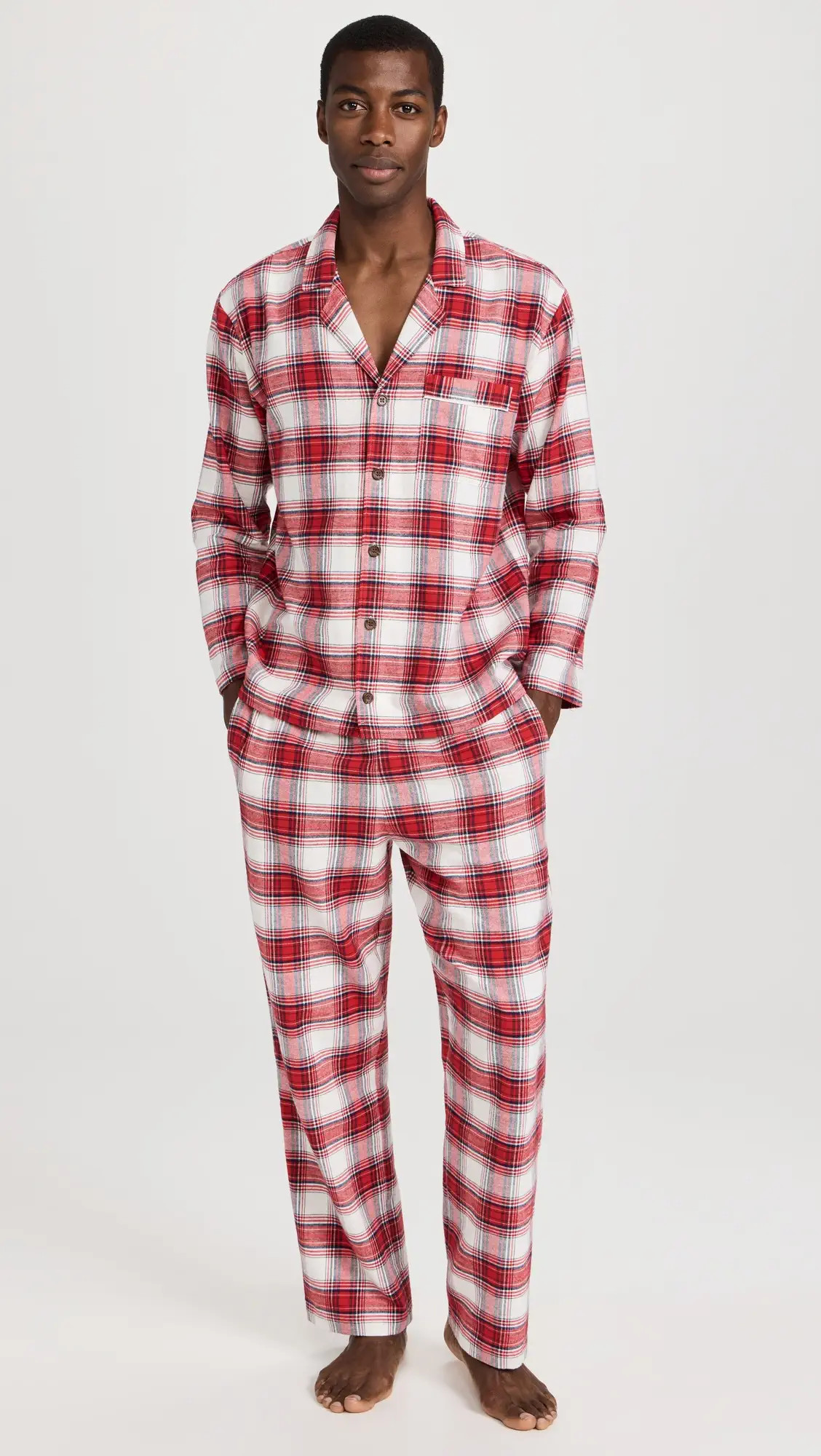 Eberjey Flannel Long PJ Set | Shopbop | Shopbop