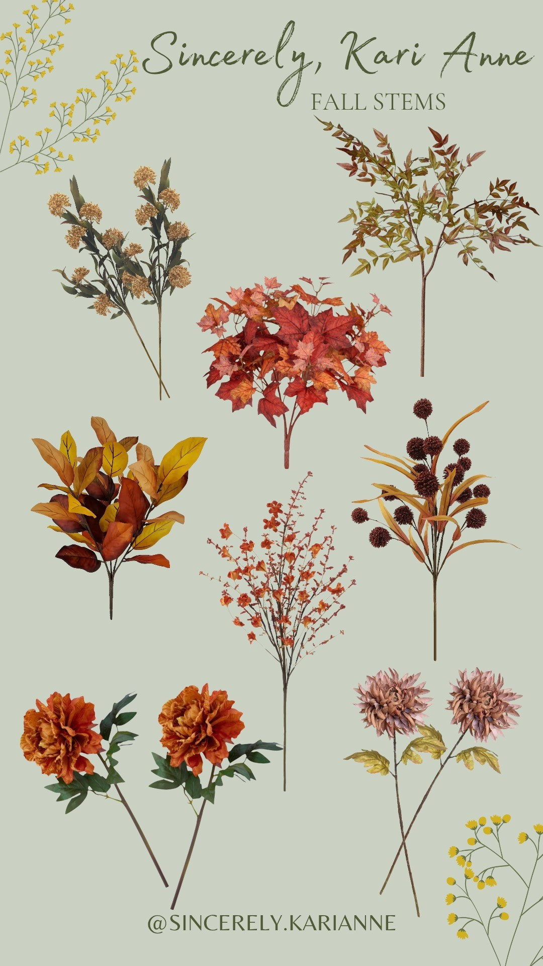 Cozy up your home with these realistic fall stems 🍂 Perfect for mantels, vases, and vintage-inspired autumn styling.

#LTKSeasonal #LTKHome #LTKFamily