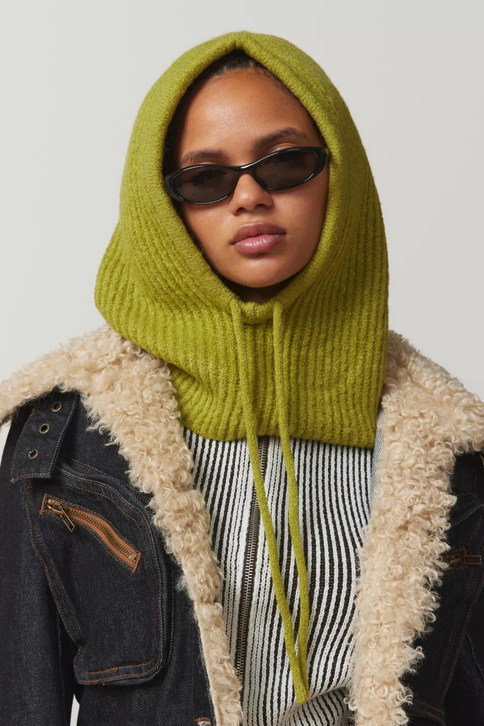 Ribbed Hooded Balaclava | Urban Outfitters (US and RoW)