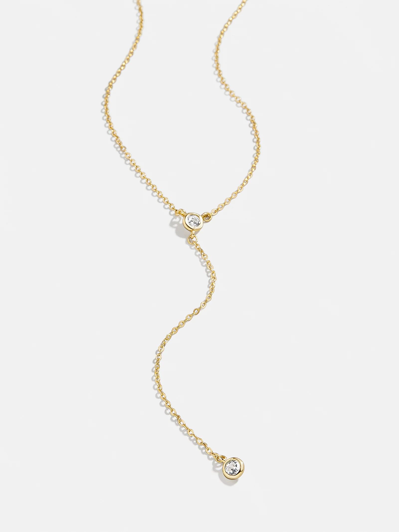Dulce 18K Gold Necklace - Clear/Gold | BaubleBar (US)