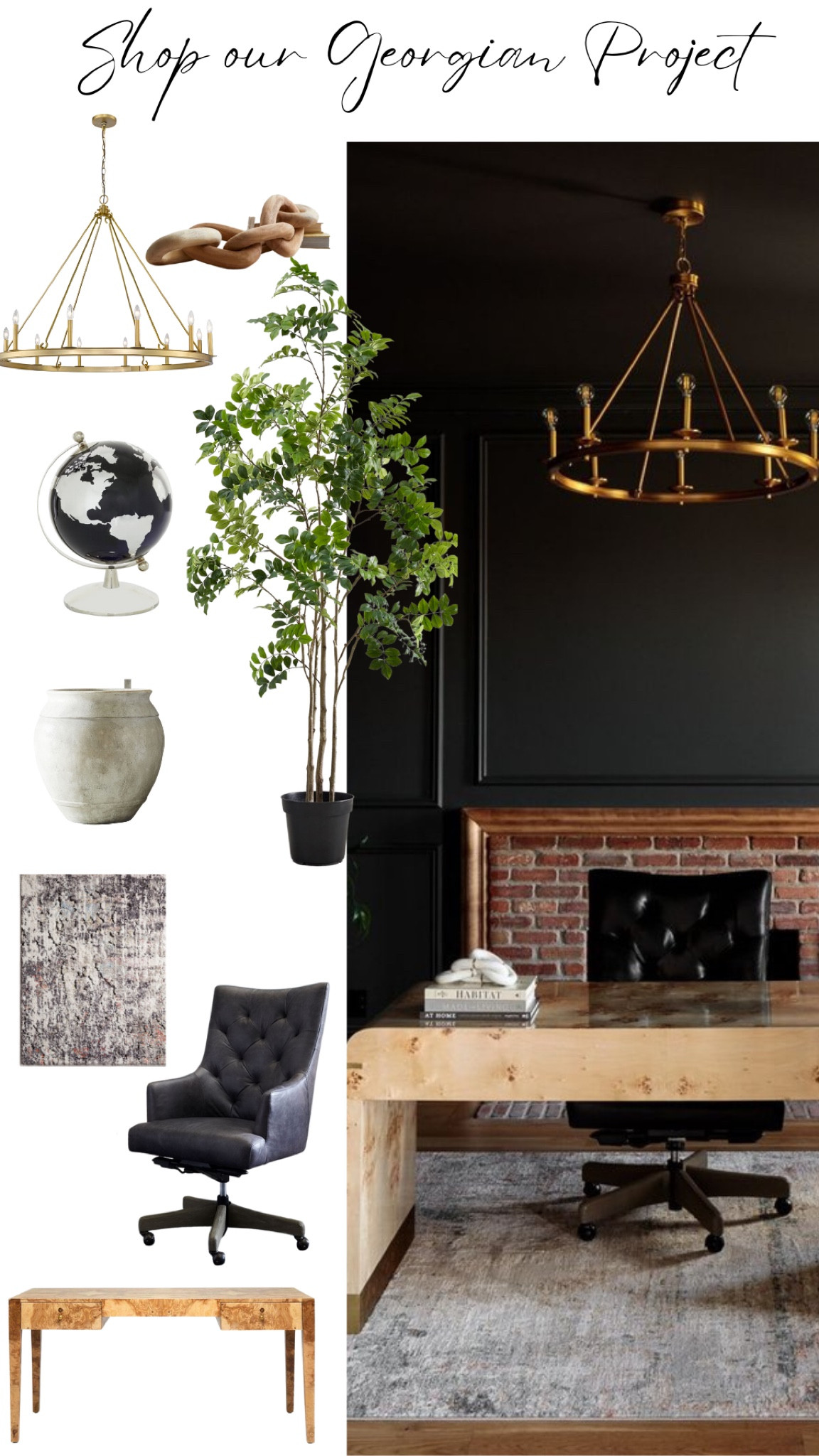 Shop our moody home office.🖤 
Designer: @micahabbanantodesigns
#timelesswithanedge
#micahandco

#LTKstyletip #LTKhome #LTKFind