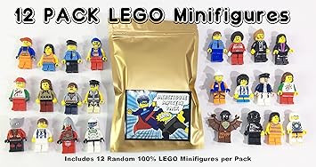 12 Random Lego Minifigures - Brand New - Excellent Assortment of Mini Figs w/all Body Parts; Hat,... | Amazon (US)