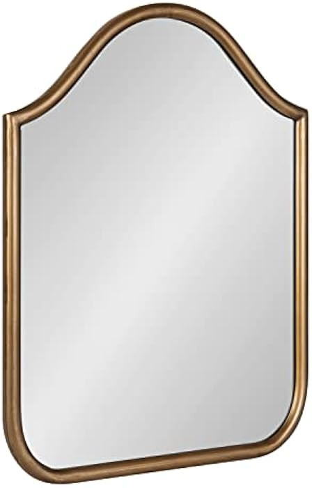 Kate and Laurel Fellows Traditional Scalloped Arched Wall Mirror, 18 x 24, Gold, Decorative Vinta... | Amazon (US)